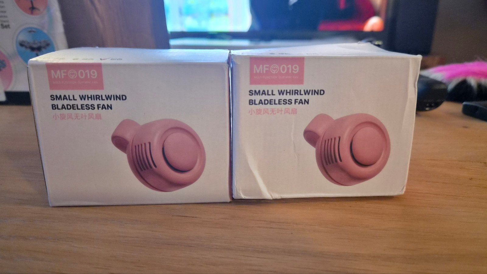 Draagbare Bladeless Ventilator - Roze en wit, Ophalen of Verzenden, Nieuw, Overige