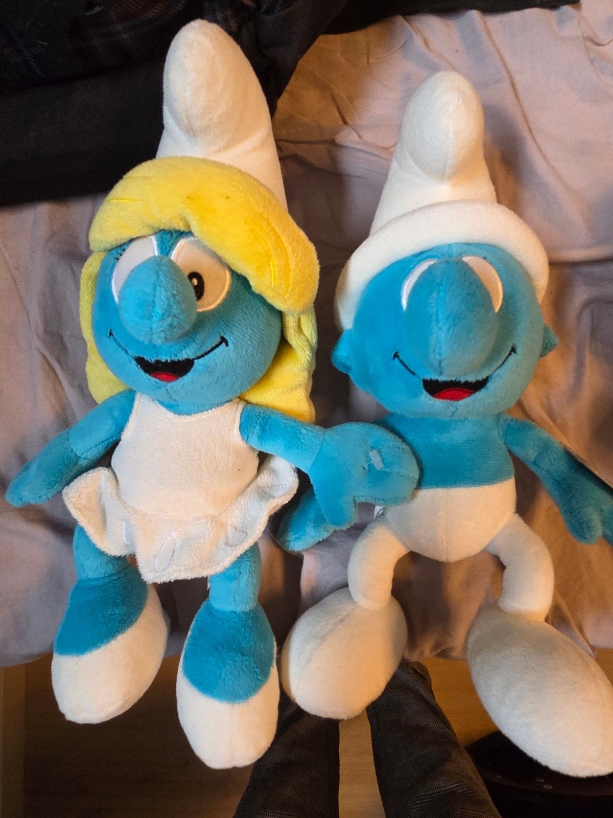 Smurfen knuffels - Grote Smurf en Smurfin, Overige merken, Overige karakters, Overige typen, Blauw