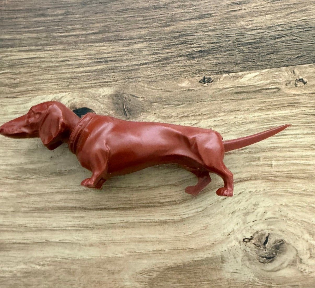 Zeldzame vintage plastic teckel, Ophalen of Verzenden, Zo goed als nieuw