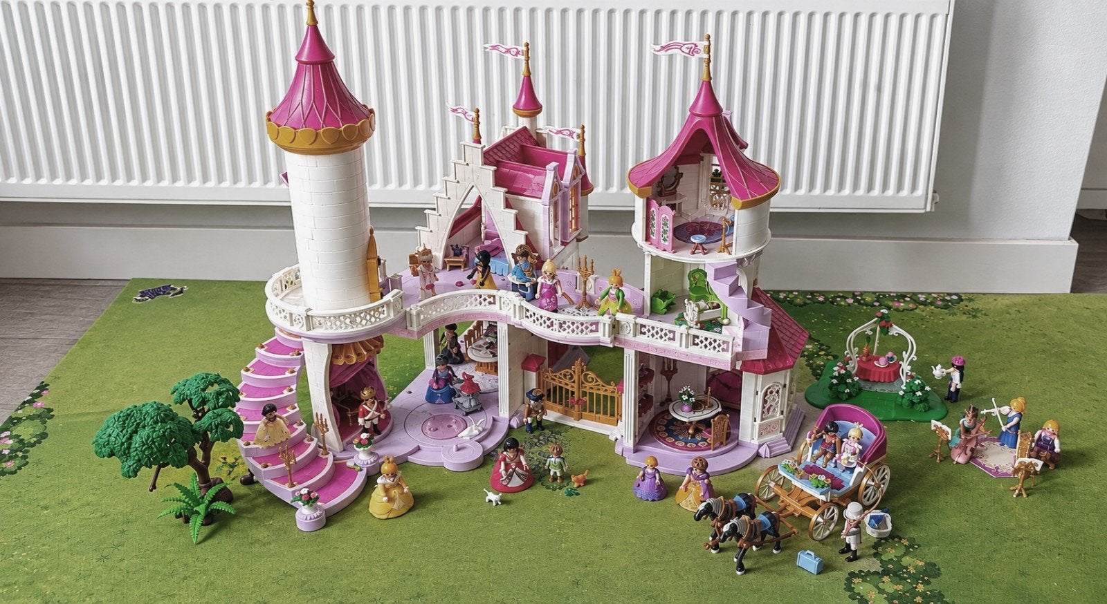 Playmobil Prinsessenkasteel met koets prieel muziekoptreden, Kinderen en Baby's, Complete set, Ophalen of Verzenden, Zo goed als nieuw