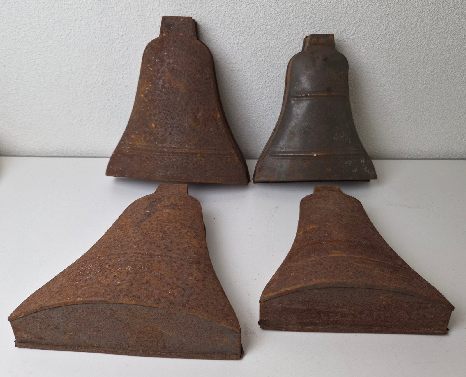 4x vintage bakblikken klokken, Antiek en Kunst, Ophalen of Verzenden