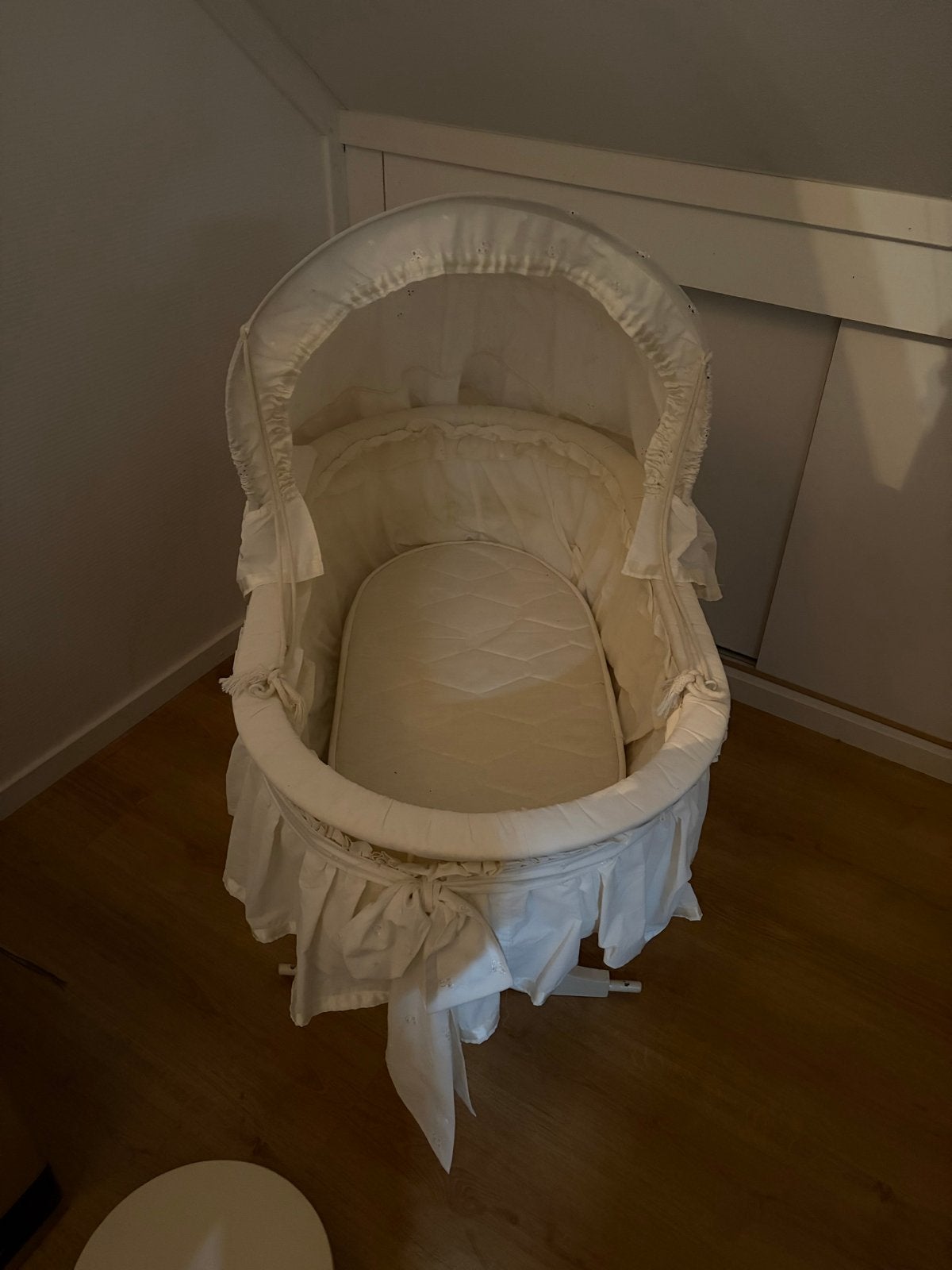 Vintage wieg met wielen, Kinderen en Baby's, Ophalen, Gebruikt, Wieg
