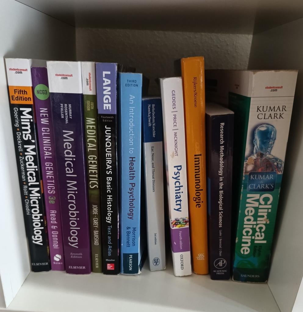 Studieboeken geneeskunde medicijnen Medicine, Boeken, Studieboeken en Cursussen, Ophalen of Verzenden, Beta, WO