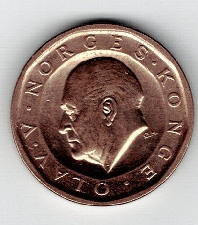 23-1706 Noorwegen 10 krone 1983, Verzenden, Overige landen, Losse munt