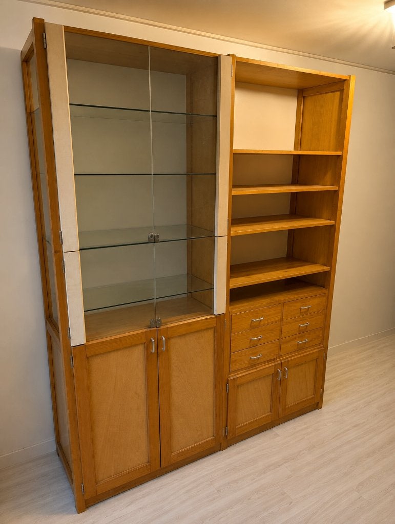 Modulaire Lundia kast + losse onderdelen, Huis en Inrichting, Kasten | Boekenkasten, Ophalen, Gebruikt, Met deur(en), 200 cm of meer