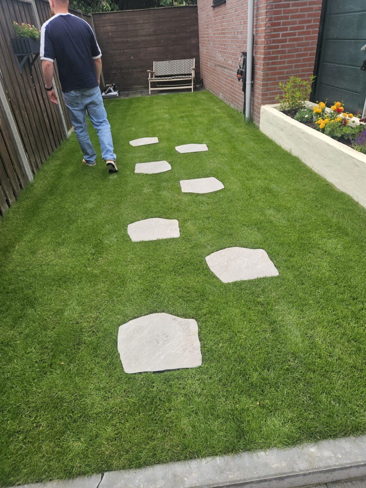 Natuursteen staptegels voor tuinpad of decoratie, Tuin en Terras, Ophalen, Nieuw, Terrastegels, Natuursteen