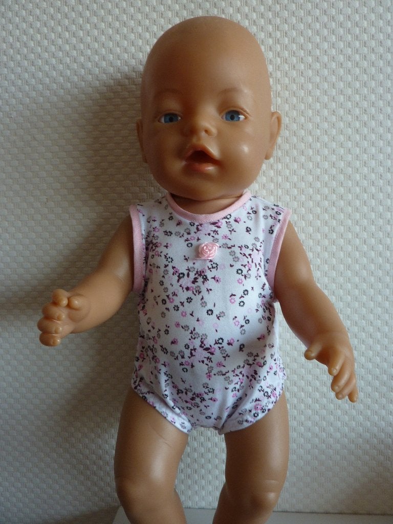 Tricot romper voor de baby born pop Poppenkleertjes, Ophalen of Verzenden, Nieuw, Babypop