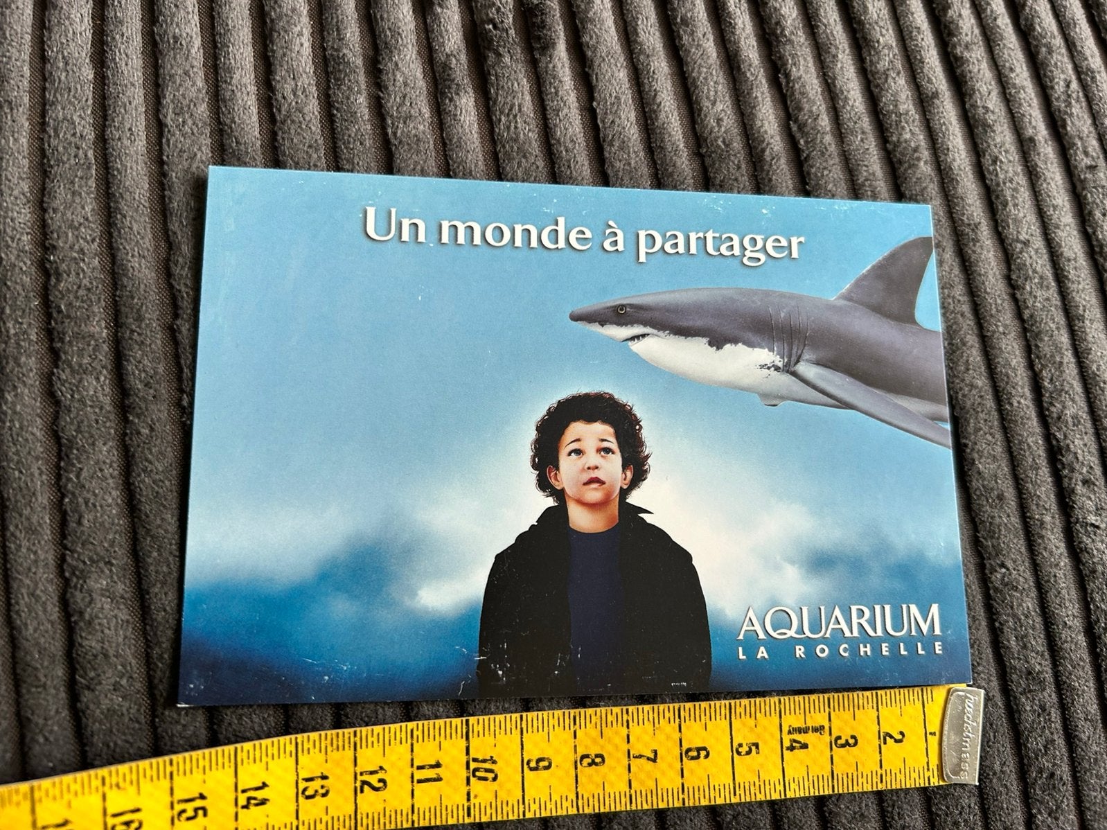 388. Oude kaart Aquarium La Rochelle, Ophalen of Verzenden, Ongelopen