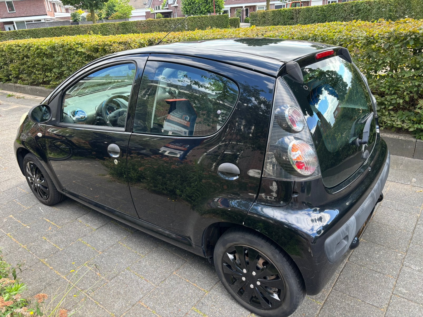 Citroën C1 1.0 5-DRS 2008 Zwart, Auto's, Citroën, Voorwielaandrijving, 4 stoelen, C1, Handgeschakeld