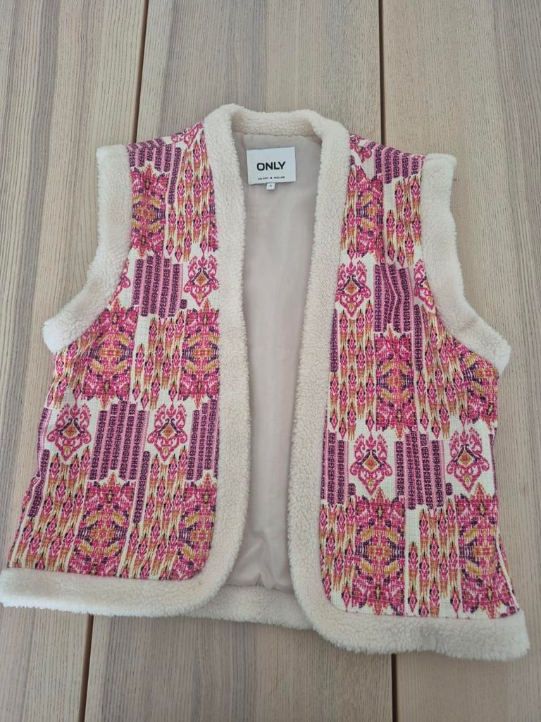 Kleurrijk gilet Only S, Ophalen of Verzenden, Zo goed als nieuw, Maat 38/40 (M), Overige kleuren