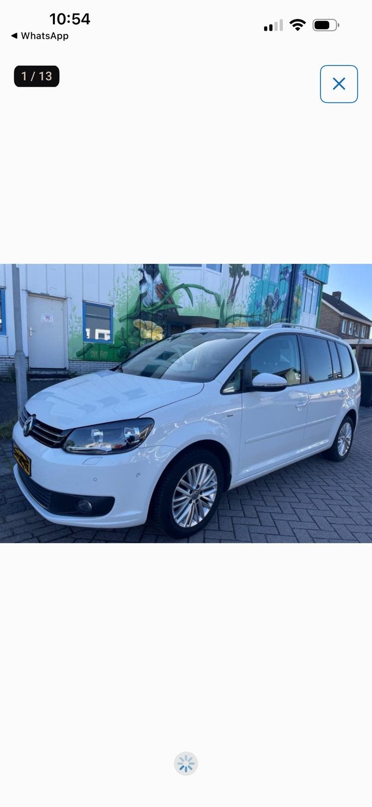 Volkswagen Touran 1.2 TSI 77KW BMT 7P 2014 Wit, Auto's, Voorwielaandrijving, 4 cilinders, 7 stoelen, Wit