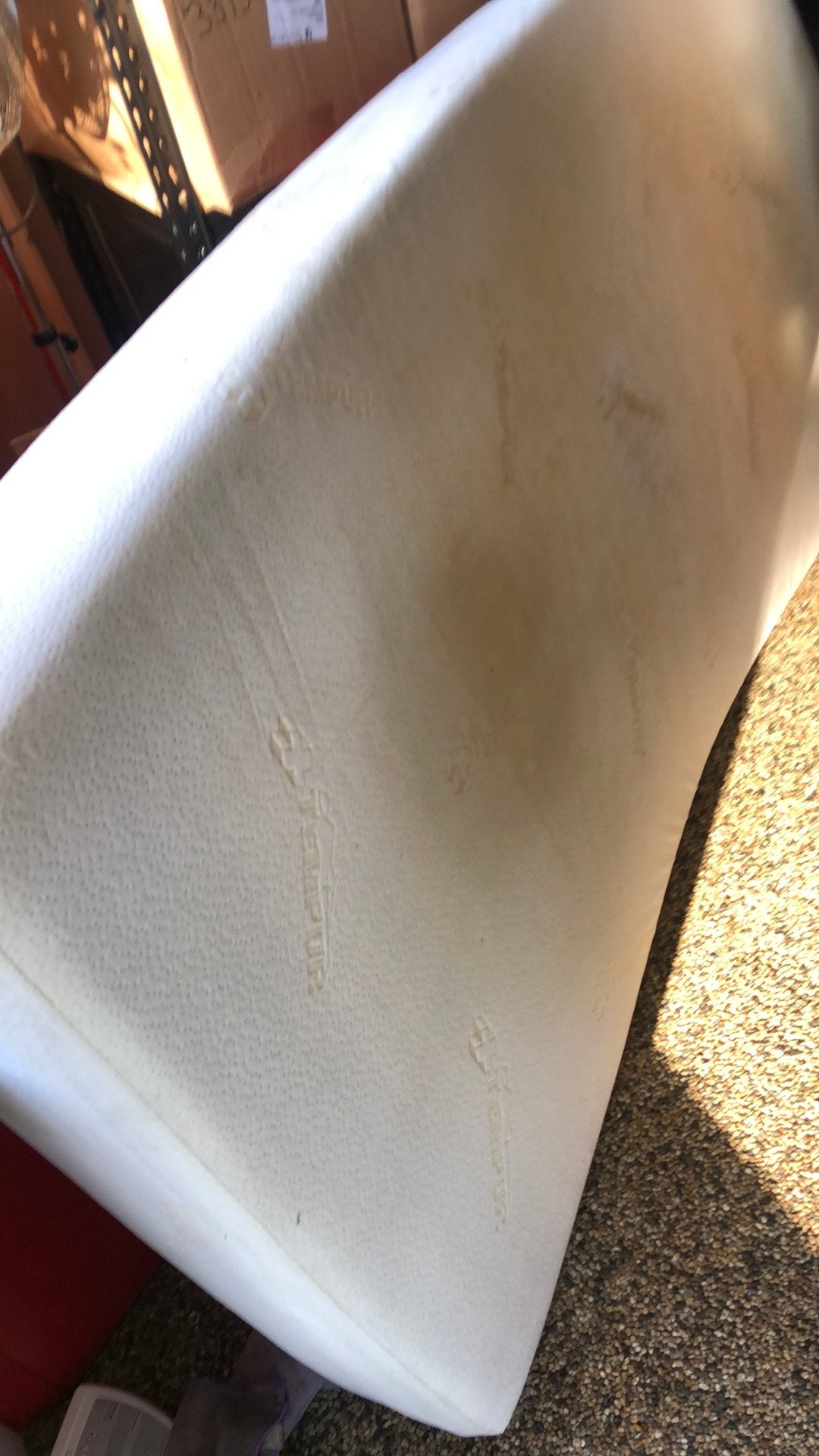 Tempur matras, Ophalen, Gebruikt