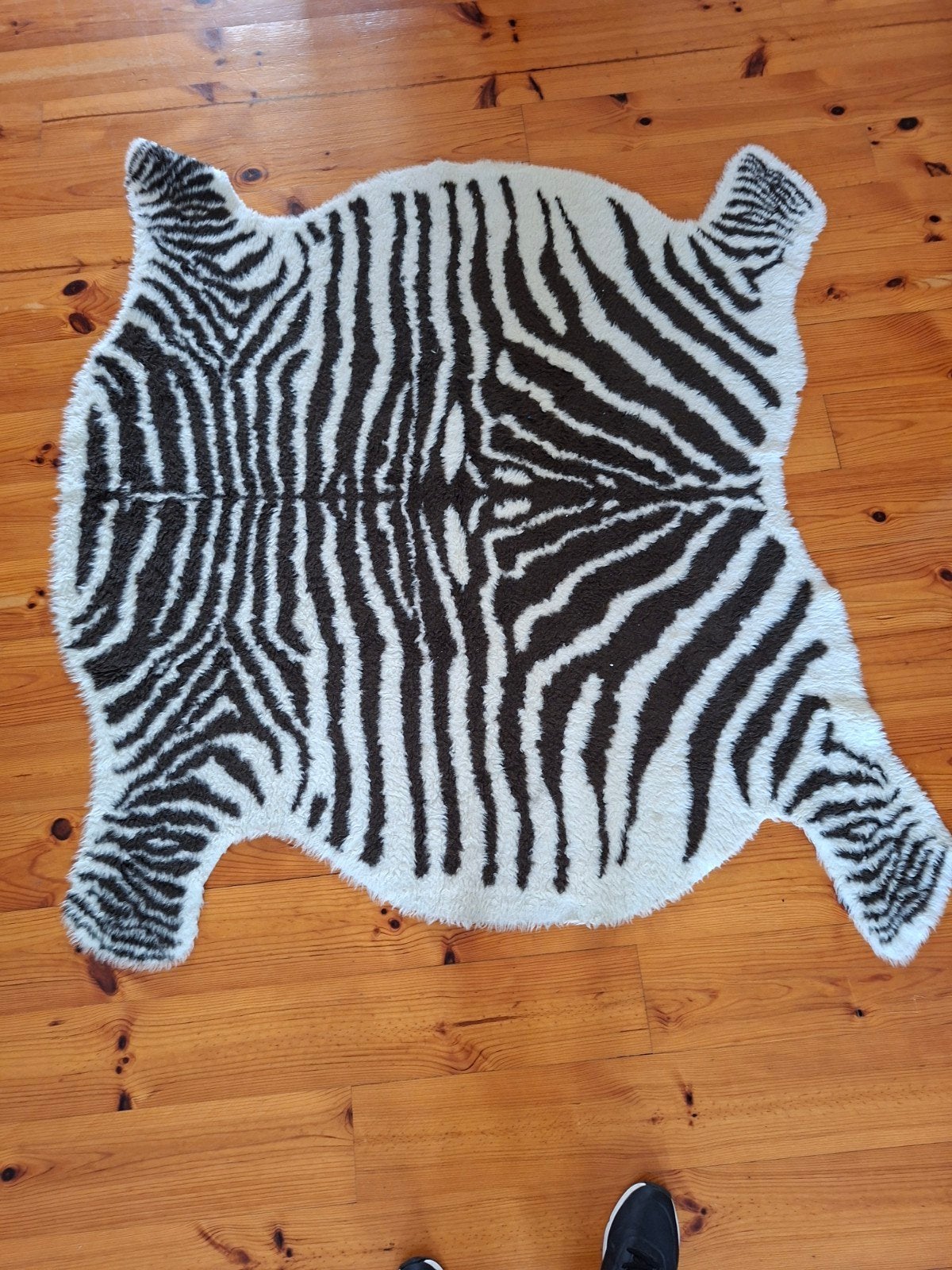 Apart Vloerkleed met zebra motief, prima staat, Ophalen of Verzenden, Zo goed als nieuw, Modern, Trendy, Dierlijk, Overige vormen