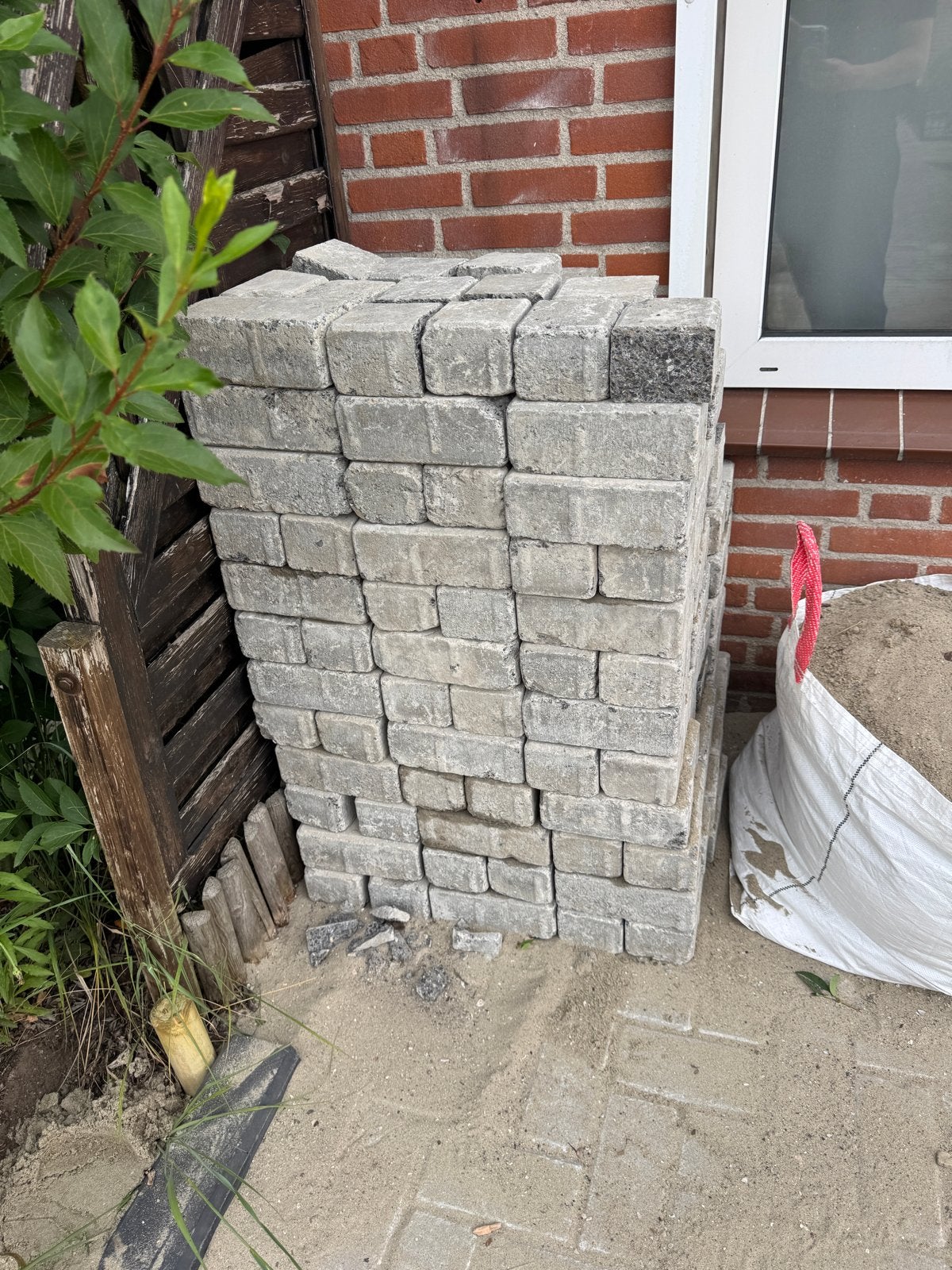 Nieuwe betonnen klinkers voor terras of oprit, Gebruikt, Klinkers, Ophalen of Verzenden, Minder dan 5 m²