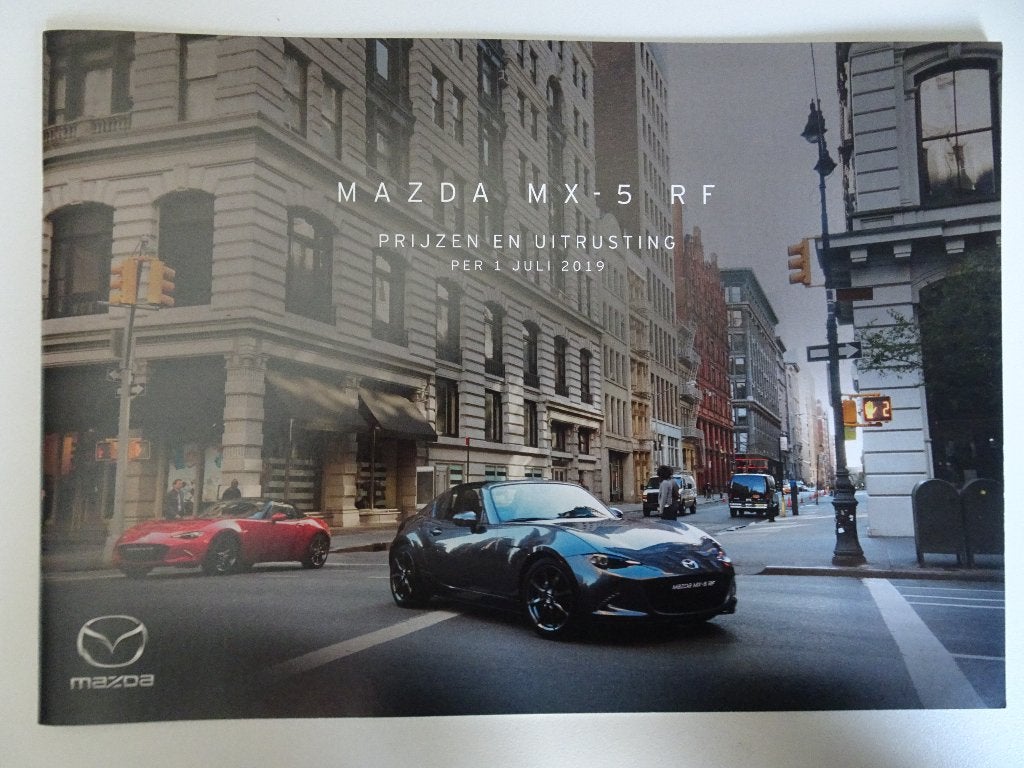Mazda MX-5 RF Prijslijst en Uitrusting (2019), Ophalen of Verzenden, Zo goed als nieuw, Mazda