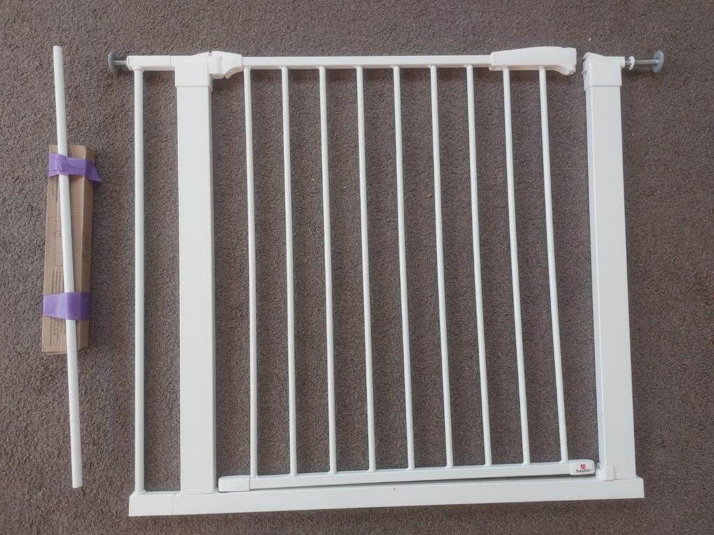 BabyDan traphekje - 73 t/m 93 cm, Kinderen en Baby's, Traphekjes, Ophalen of Verzenden, Zo goed als nieuw, Klemhekje, Metaal of IJzer