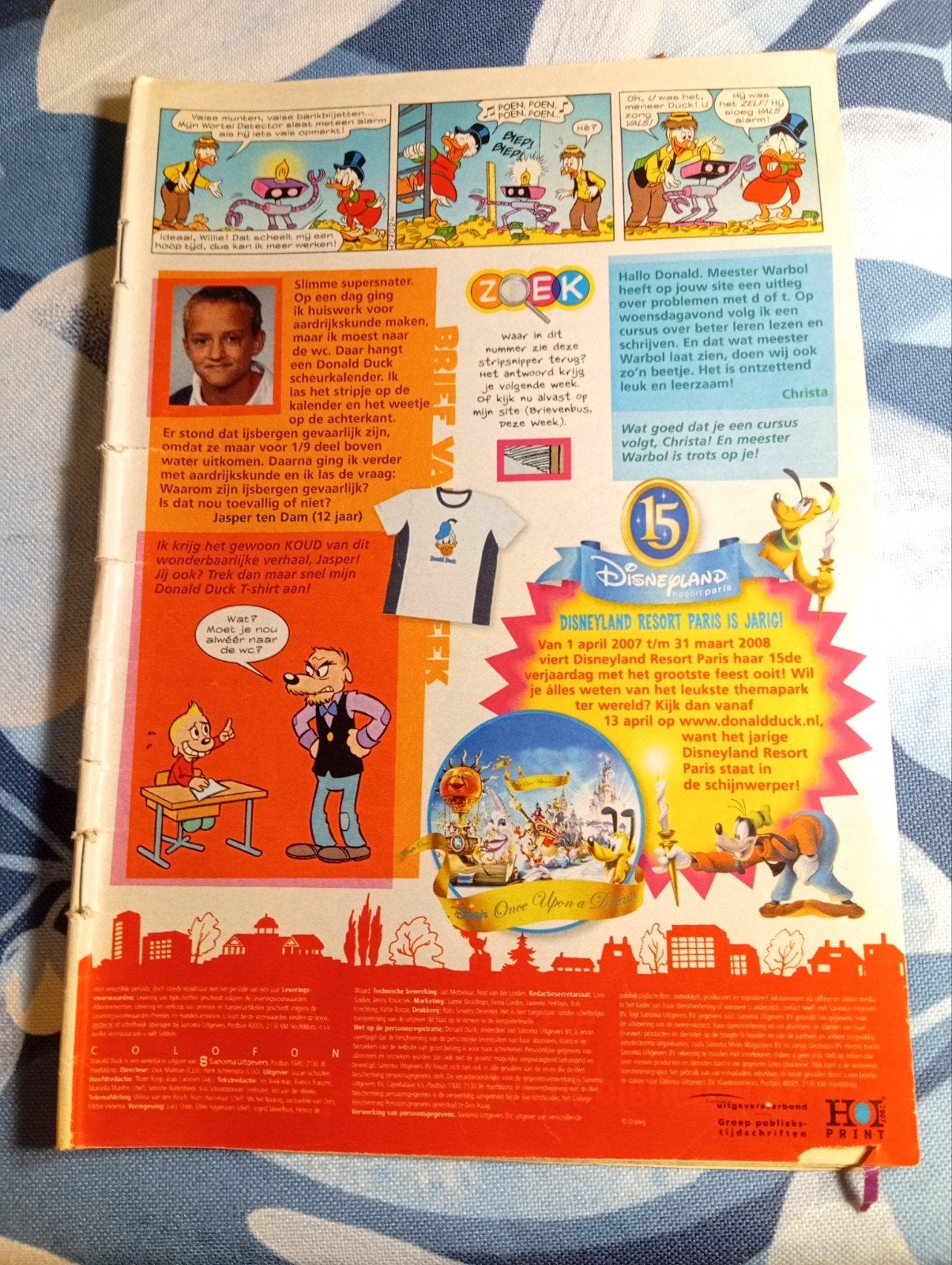 Donald Duck stripboek - Achterkant, Ophalen of Verzenden