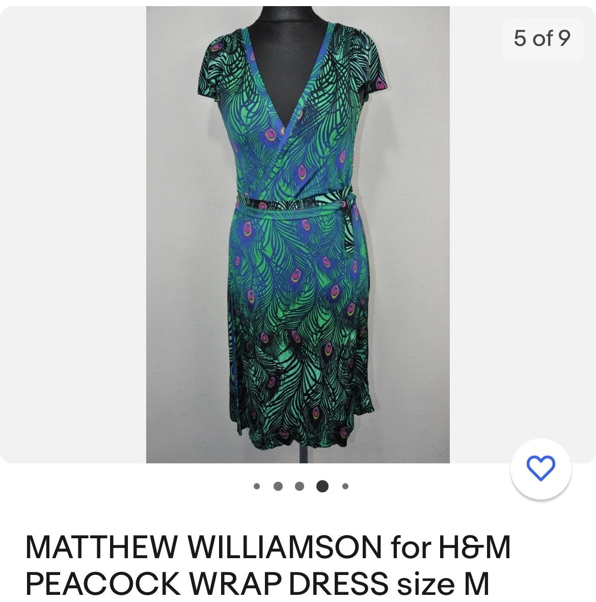 Jurk Matthew Williamson for H&M / M, Ophalen of Verzenden, Zo goed als nieuw, Maat 38/40 (M), Onder de knie