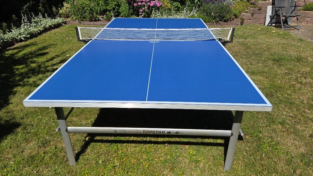 Kettler tafeltennistafel inklapbaar, Ophalen, Gebruikt, Tafel Outdoor, Verrijdbaar