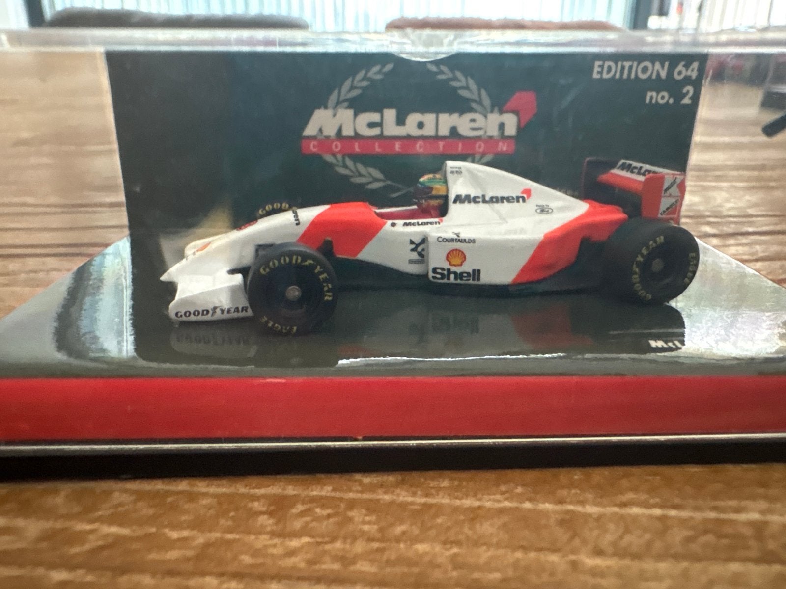 McLaren MP4/8 Ford – Ayrton Senna – 1993, Ophalen of Verzenden, Zo goed als nieuw, Auto's