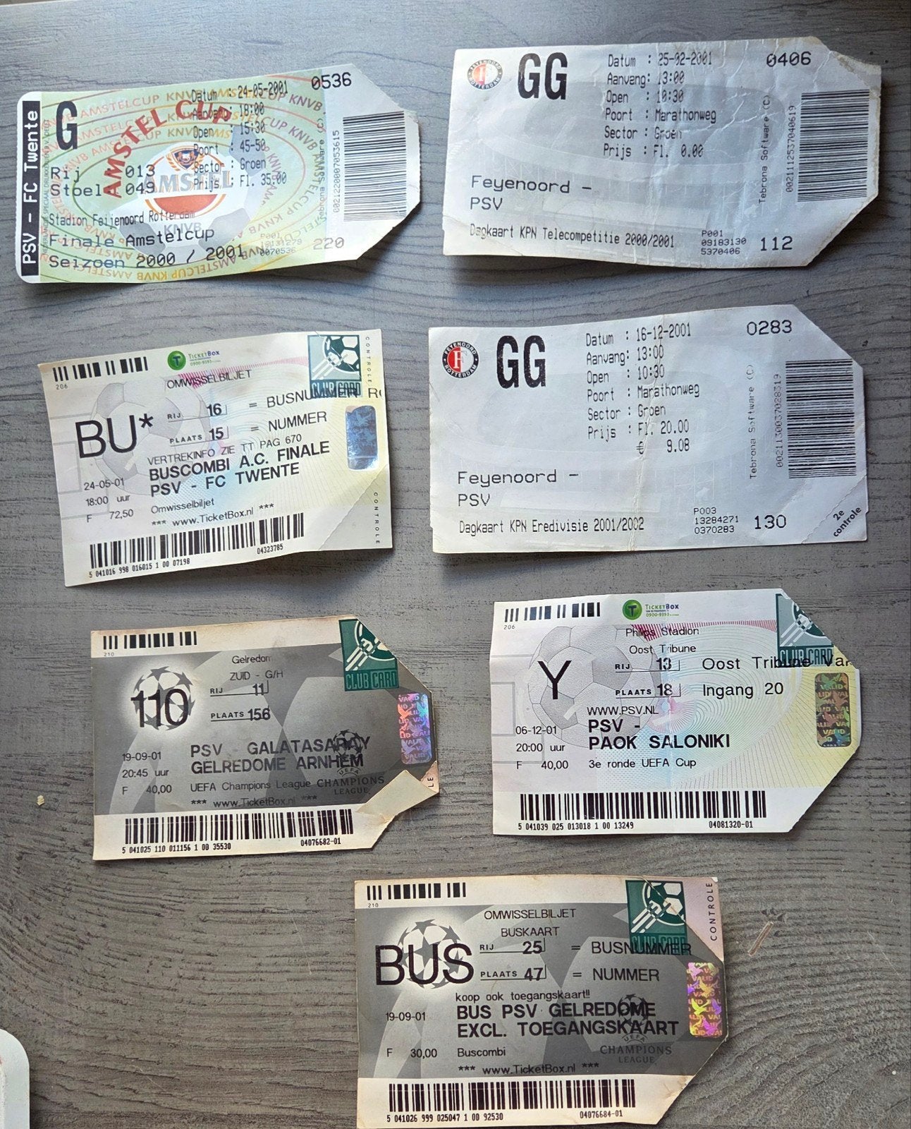 Psv kaartjes, Ophalen of Verzenden, Zo goed als nieuw, PSV