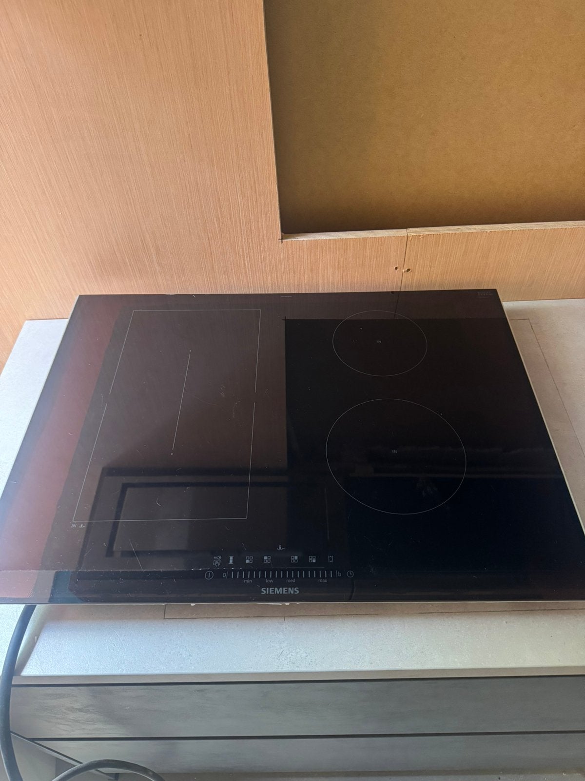 Inductie kookplaat Siemens ED775FSC5E, Ophalen, 4 kookzones, Zo goed als nieuw, Inbouw