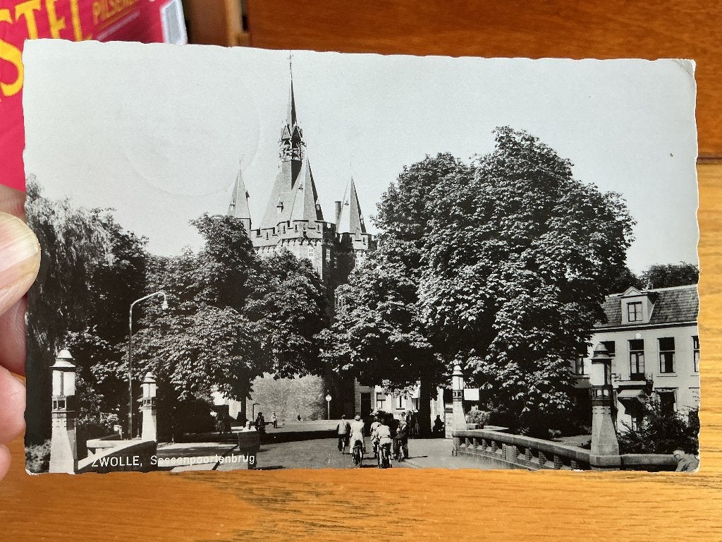 Zwolle sassenpoortenbrug, Verzamelen, Ansichtkaarten | Nederland, Verzenden, 1960 tot 1980, Gelopen, Overijssel