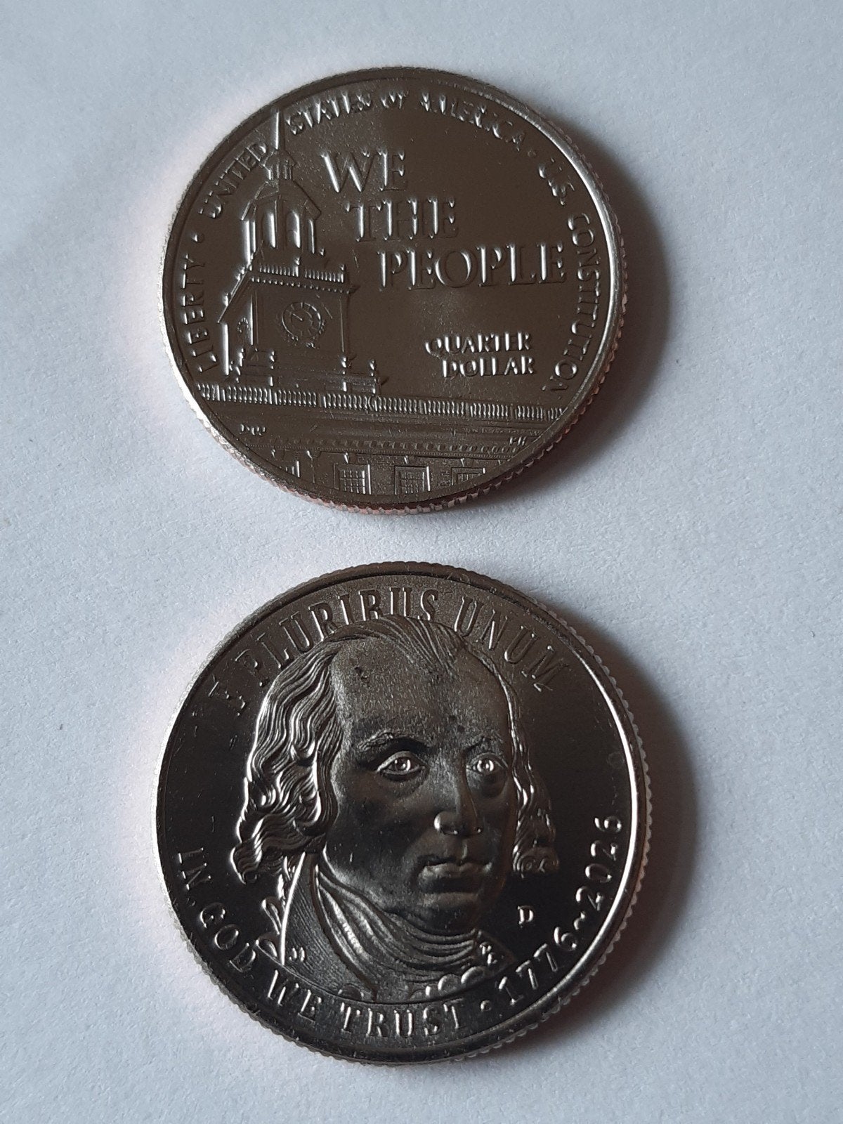 quarter constiution 2026 usa  unc kk f.19.9, Ophalen of Verzenden, Noord-Amerika