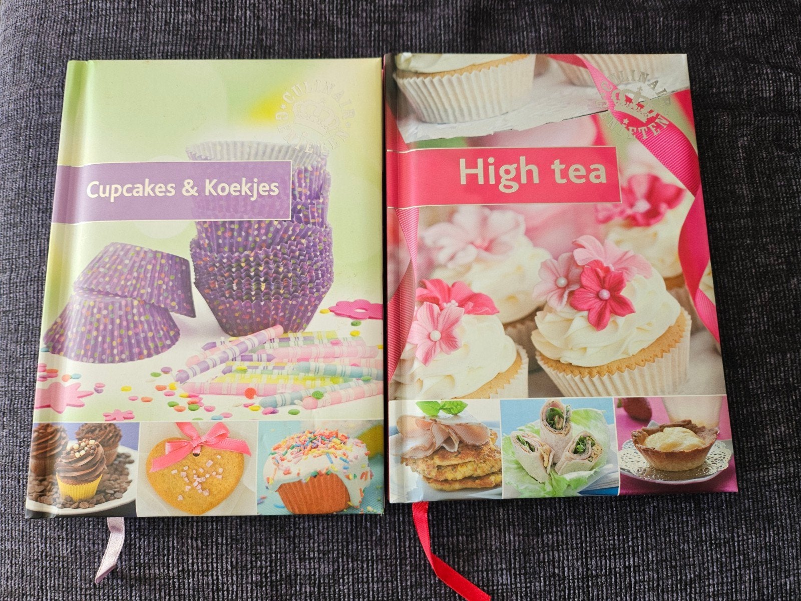 High tea + cupcake & koekjes kookboek, Ophalen, Zo goed als nieuw, Taart, Gebak en Desserts