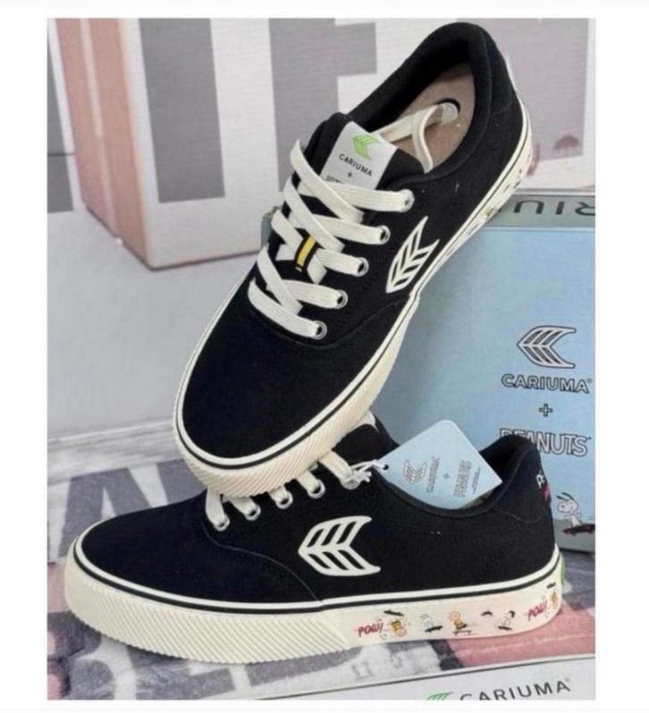 Cariuma peanuts pro SNOOPY Skate black suede canvas ivory 39, Kleding | Dames, Schoenen, Nieuw, Sneakers of Gympen, Zwart, Ophalen of Verzenden