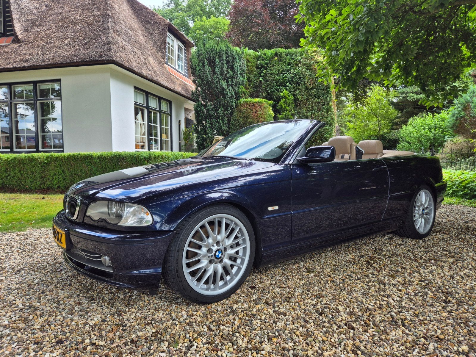 BMW 3-Serie 330 Ci e46 Cabrio handbak zesbak lpg 2002, Auto's, Beige, Cabriolet, Handgeschakeld, Particulier