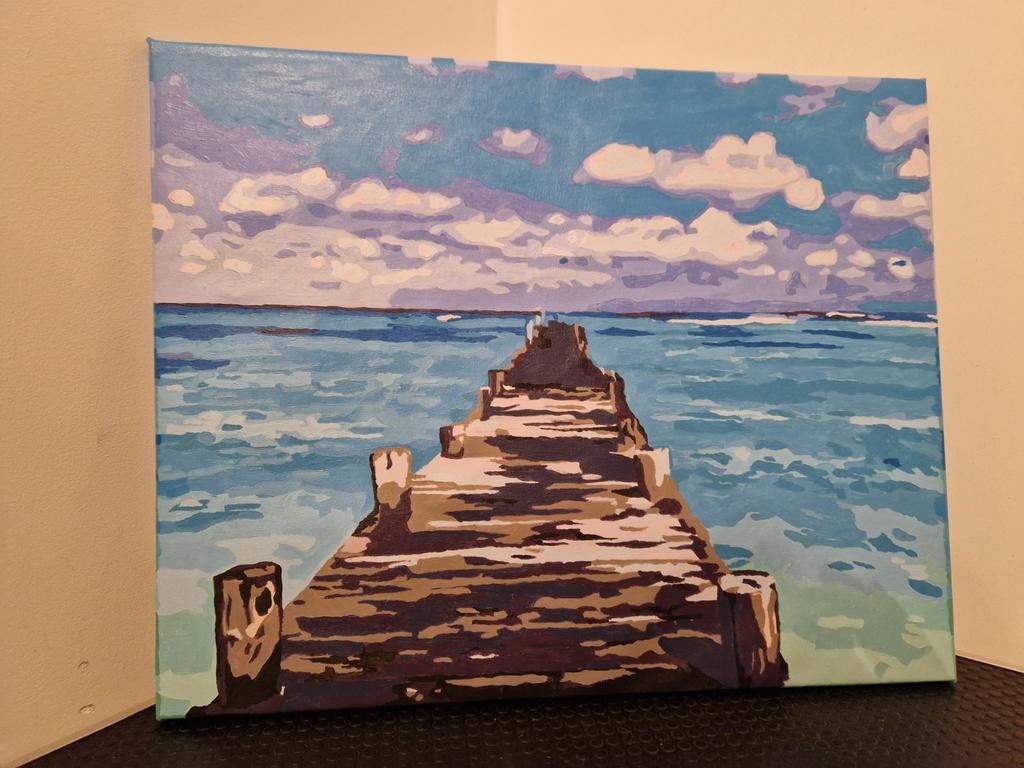 Handgemaakt schilderij van acrylverf, Ophalen of Verzenden