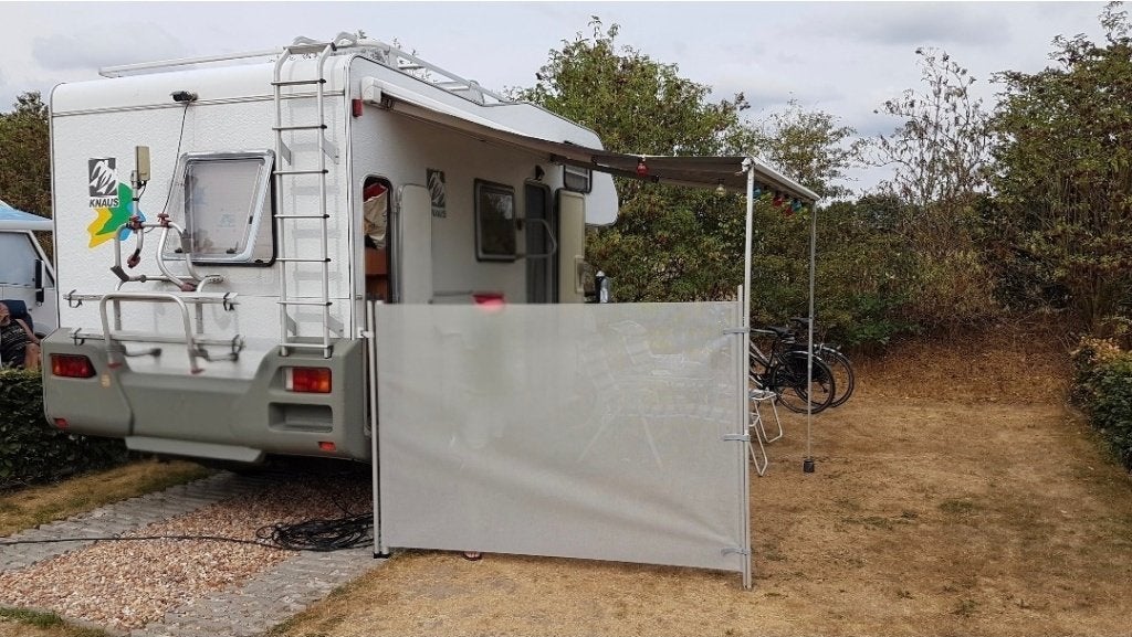 Thule windscherm voor camper, Caravans en Kamperen, Windschermen, Ophalen, Uittrekbaar, Gebruikt