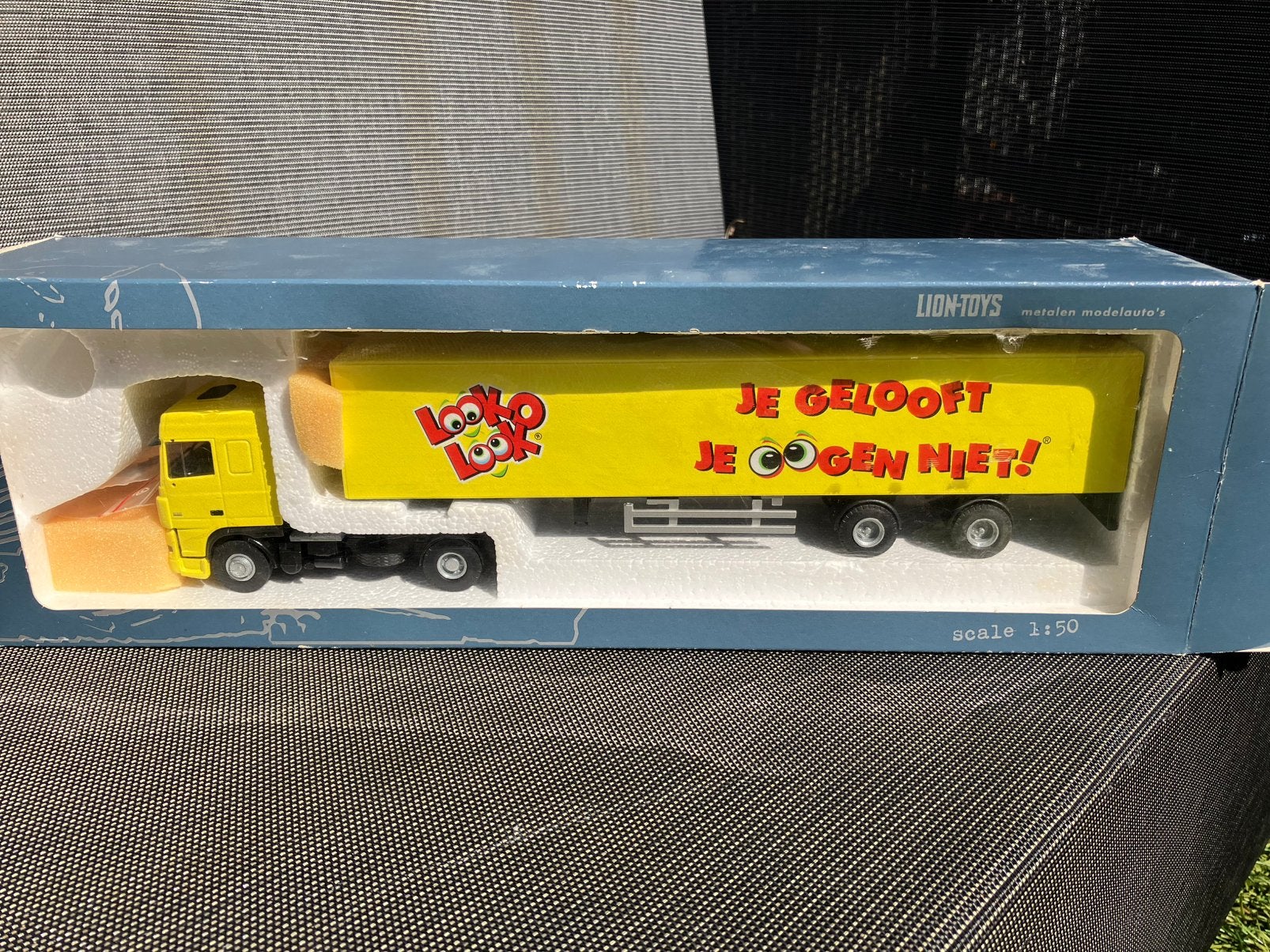 Lion Toys DAF 95 Look-o-Look, Ophalen of Verzenden, Zo goed als nieuw, Bus of Vrachtwagen, Lion Toys