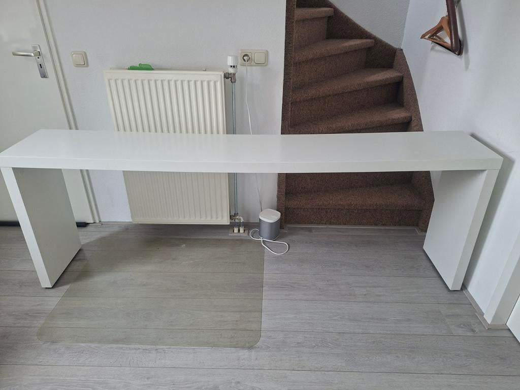 IKEA bedtafel met wieltjes, Ophalen, Overige materialen, Gebruikt, 100 tot 150 cm