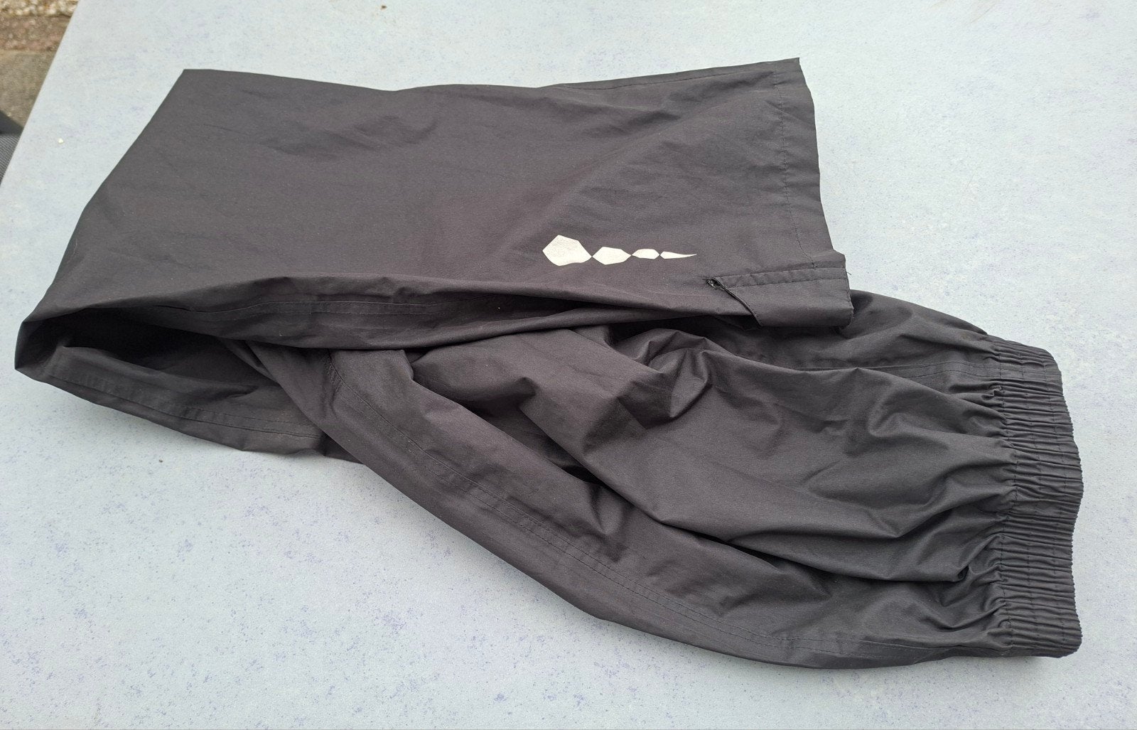 Regenbroek maat S, donkerblauw, Ophalen