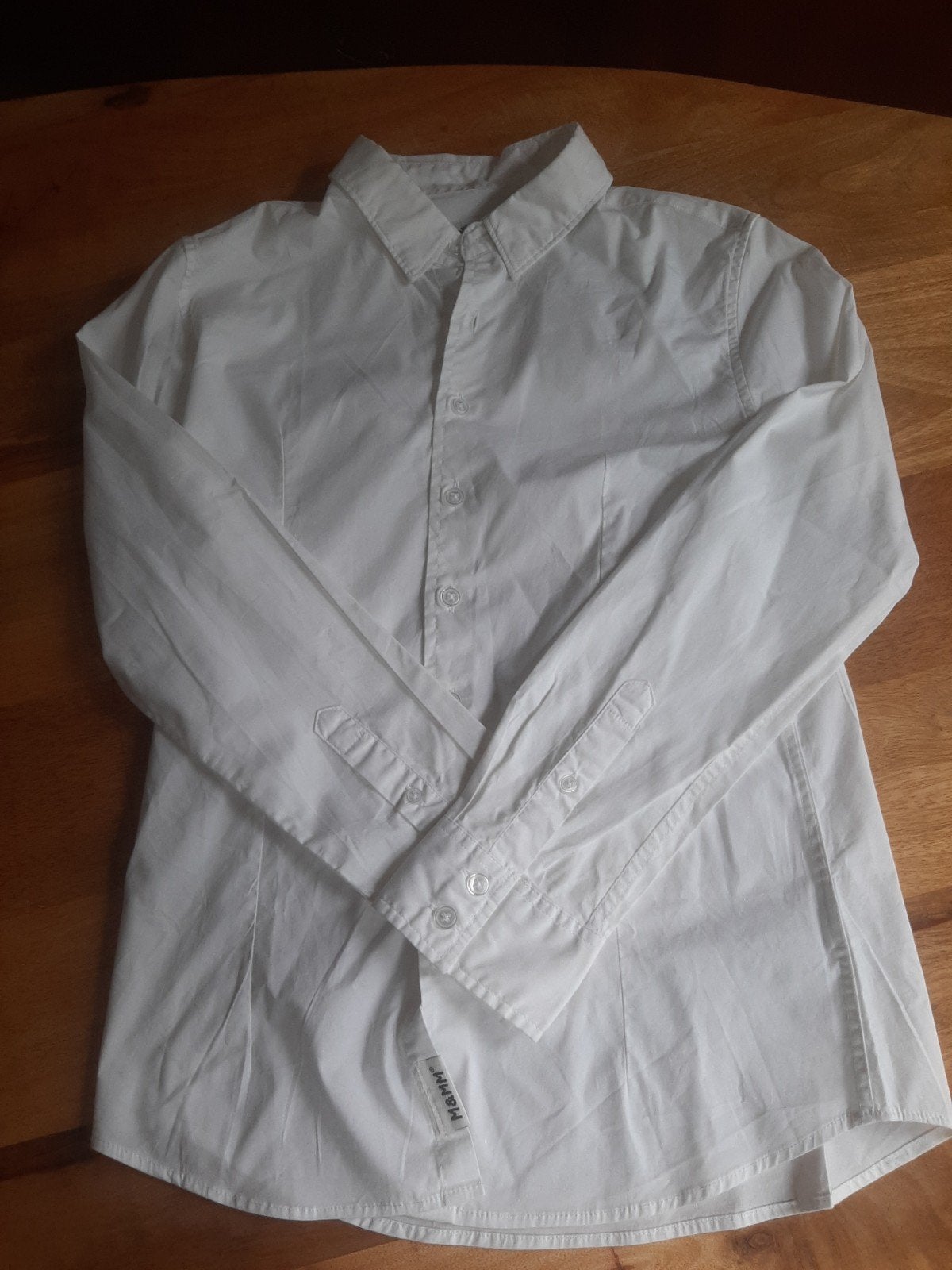 Witte blouse Me and My Monkey maat 152, Jongen of Meisje, Overhemd of Blouse, Ophalen of Verzenden, Zo goed als nieuw