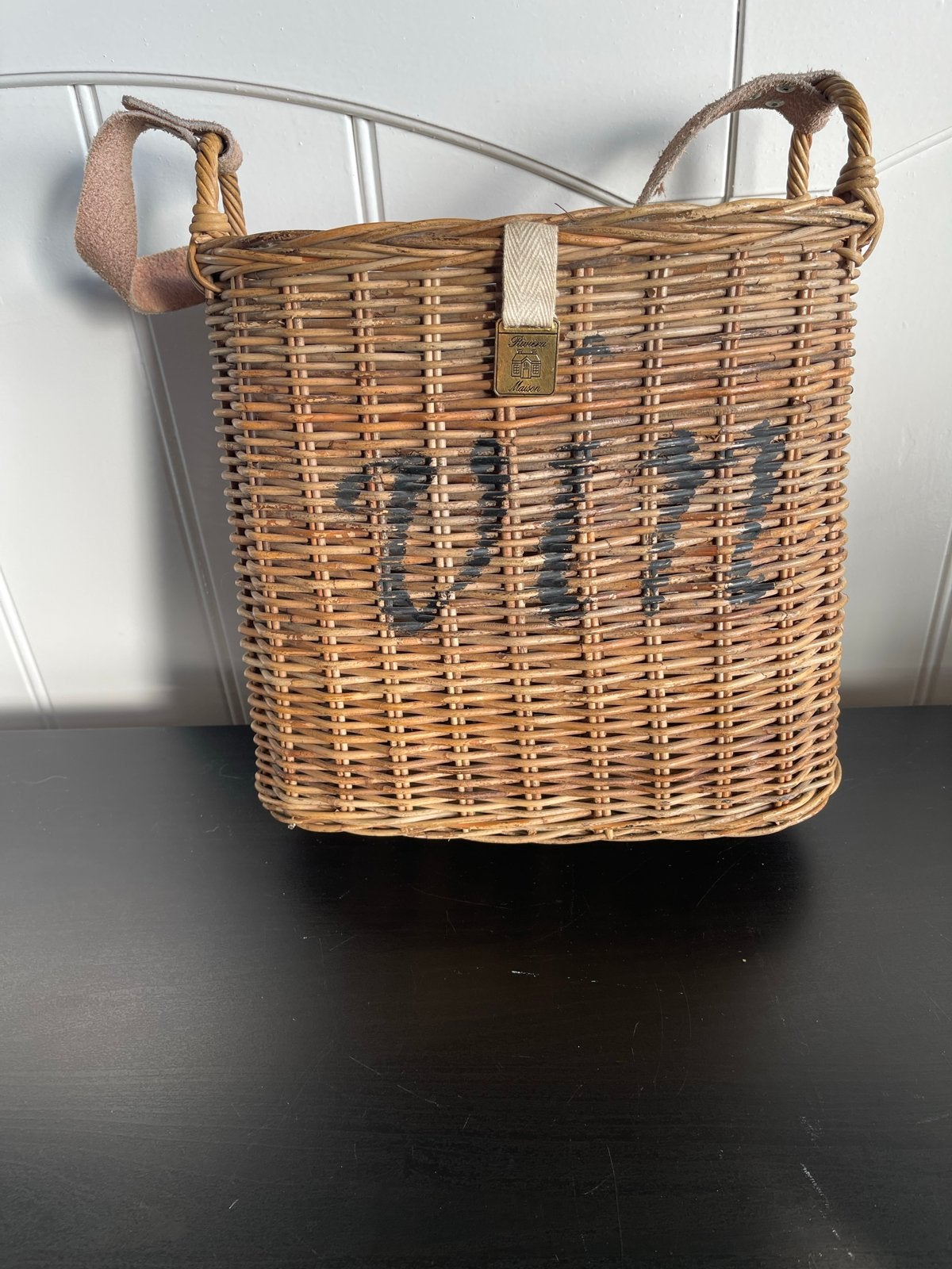 Riviera Maison Rieten Tas - Stijlvolle Ratan Tas, Huis en Inrichting, Woonaccessoires | Overige, Gebruikt, Ophalen of Verzenden