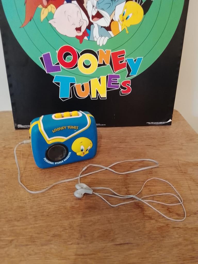 Vintage walkman looney tunes Warner Bros, Ophalen of Verzenden, Walkman