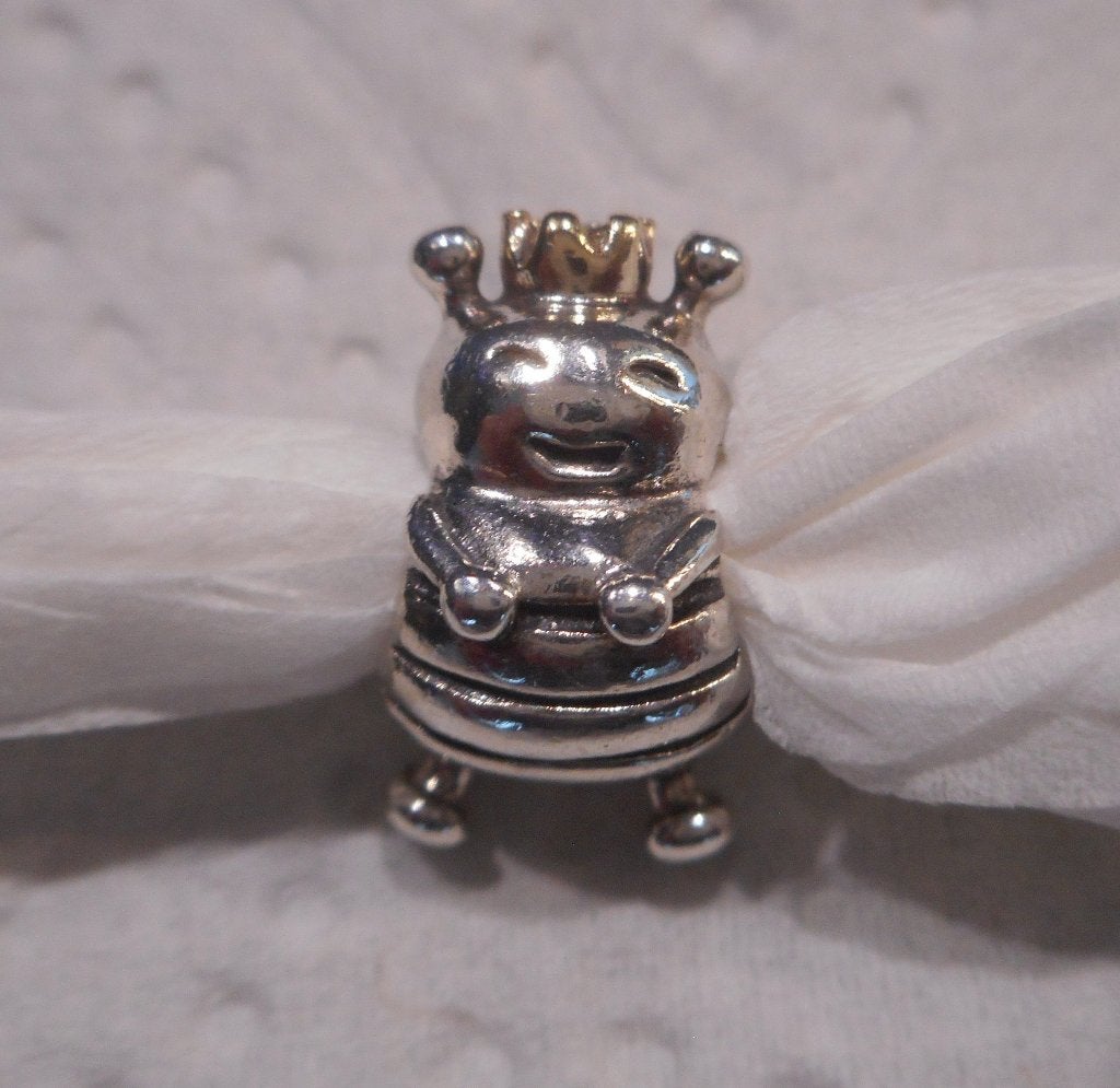 Pandora Zilver met Goud Queen Bee Bedel 790227 nr.193