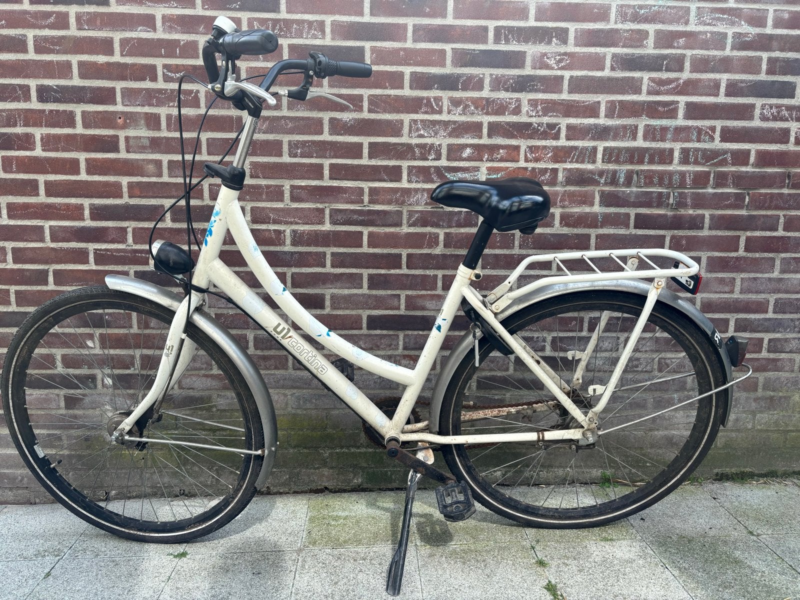 Cortina damesfiets, Fietsen en Brommers, Fietsen | Dames | Damesfietsen, Gebruikt, Versnellingen, 50 tot 53 cm, Trommelrem