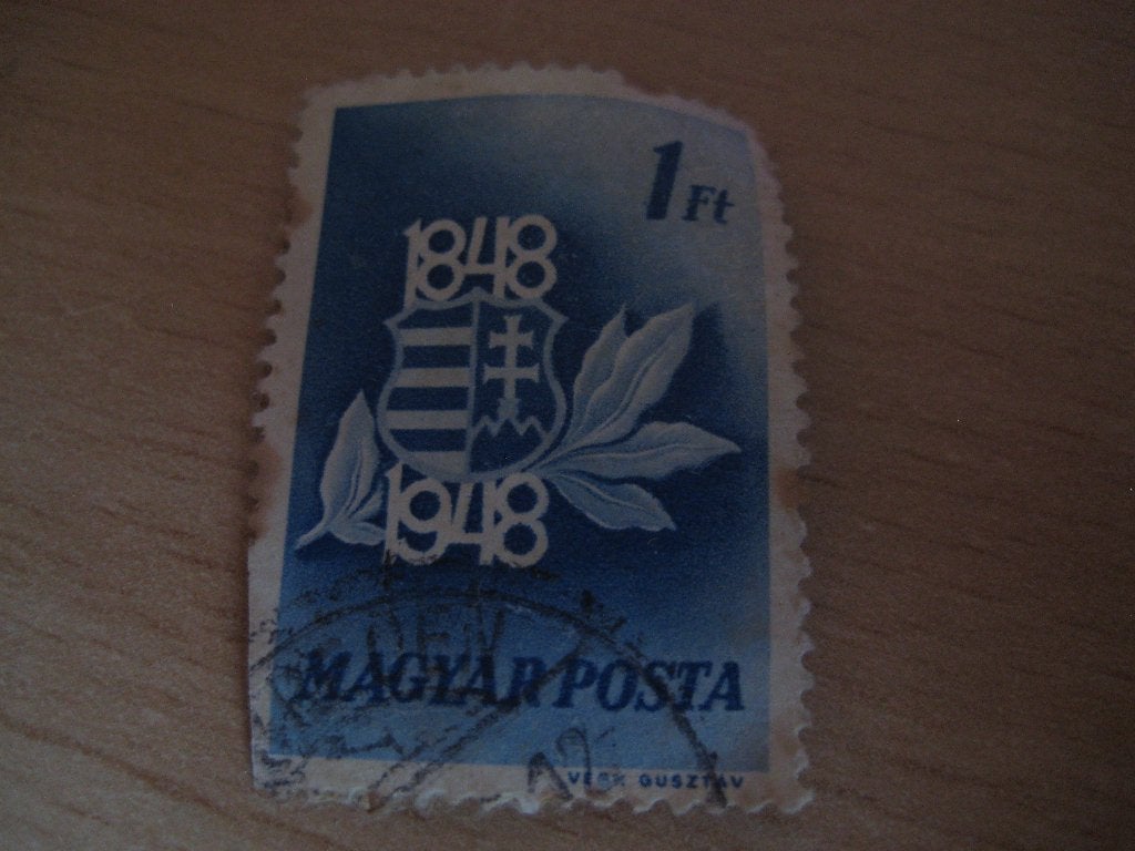 postzegel Hongarije - 1 Forint, Verzenden, Gestempeld