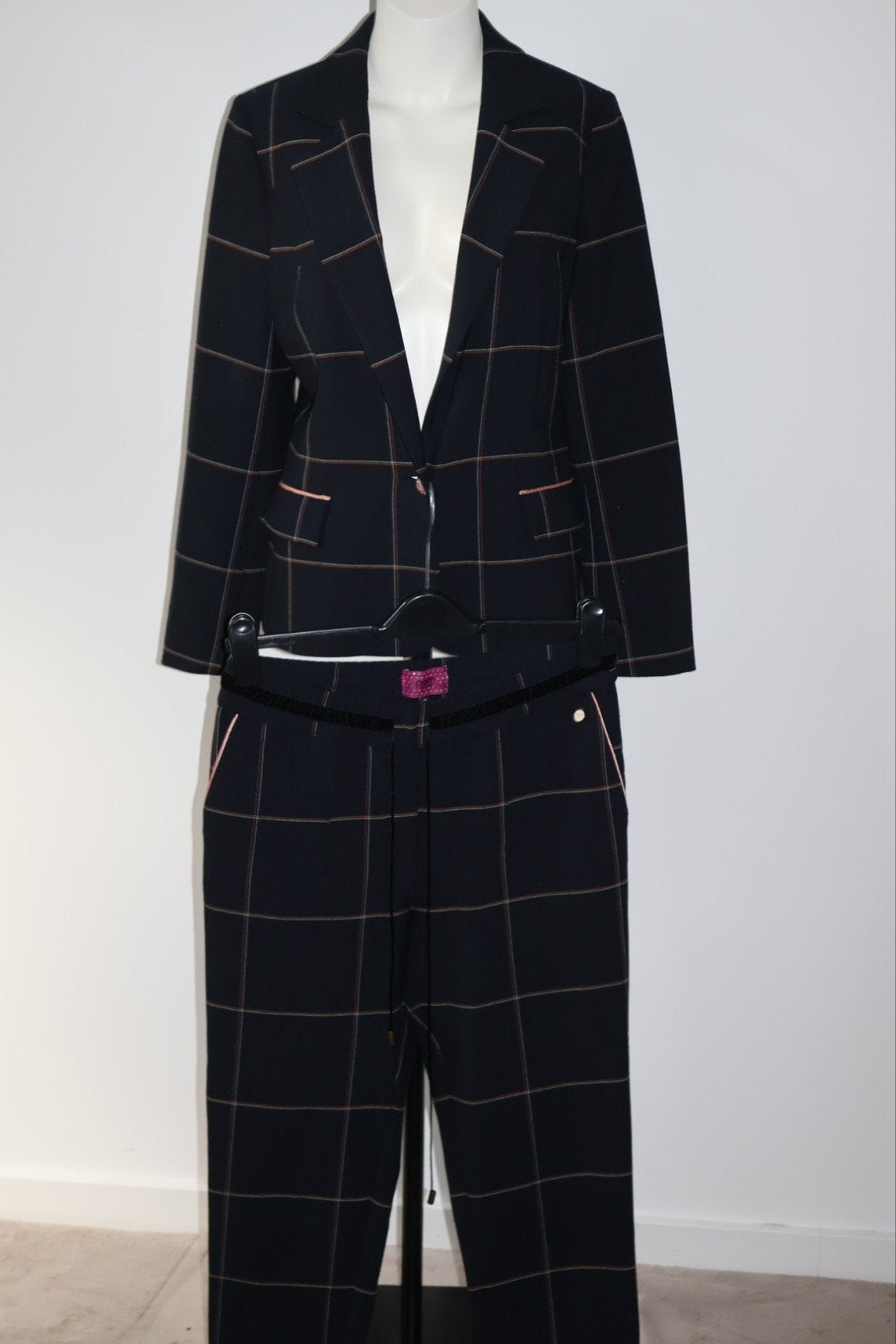 Pom Amsterdam Pak Broek en Blazer Maat 38 M, Pom Amsterdam, Blauw, NL, Ophalen of Verzenden