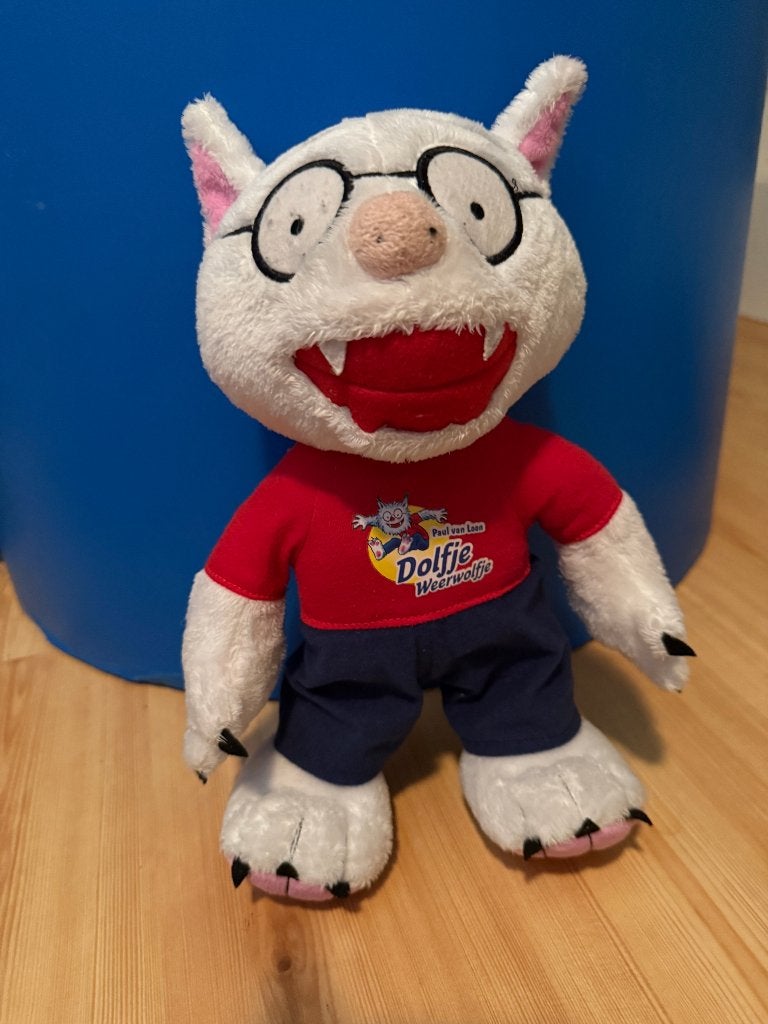 Knuffel Dolfje Weerwolfje - pop /figuur  - ca 35 cm, Kinderen en Baby's, Speelgoed | Knuffels en Pluche, Gebruikt, Overige karakters