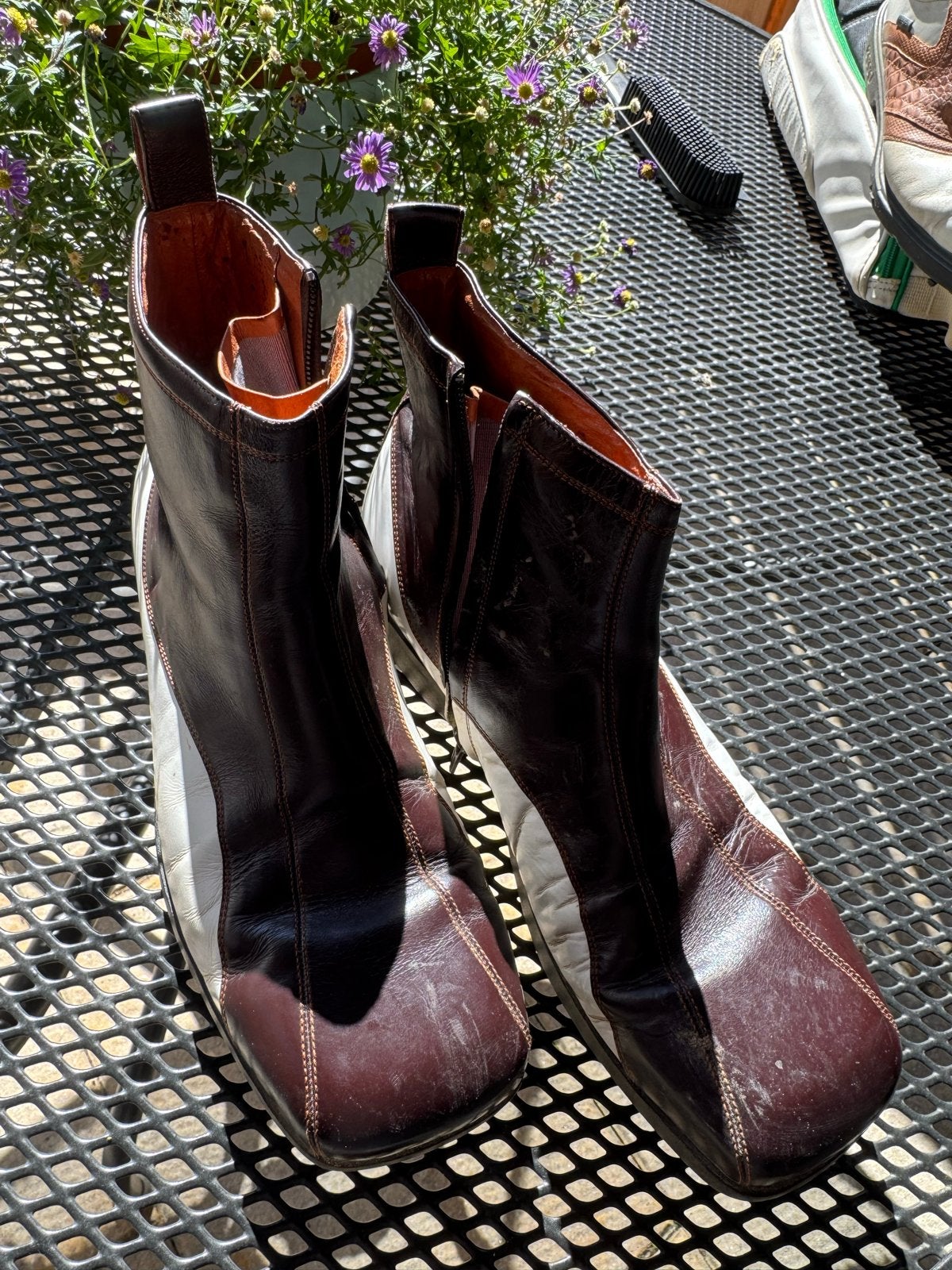Golf laarsjes maat 43 - Bruin/Wit, Ophalen of Verzenden, Gebruikt, Schoenen