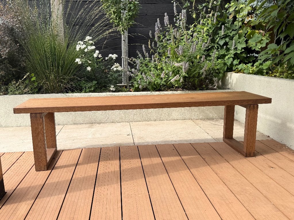 2x IKEA MÖRBYLÅNGA bank – eikenfineer/bruin, Ophalen, Zo goed als nieuw, Bruin, Eén