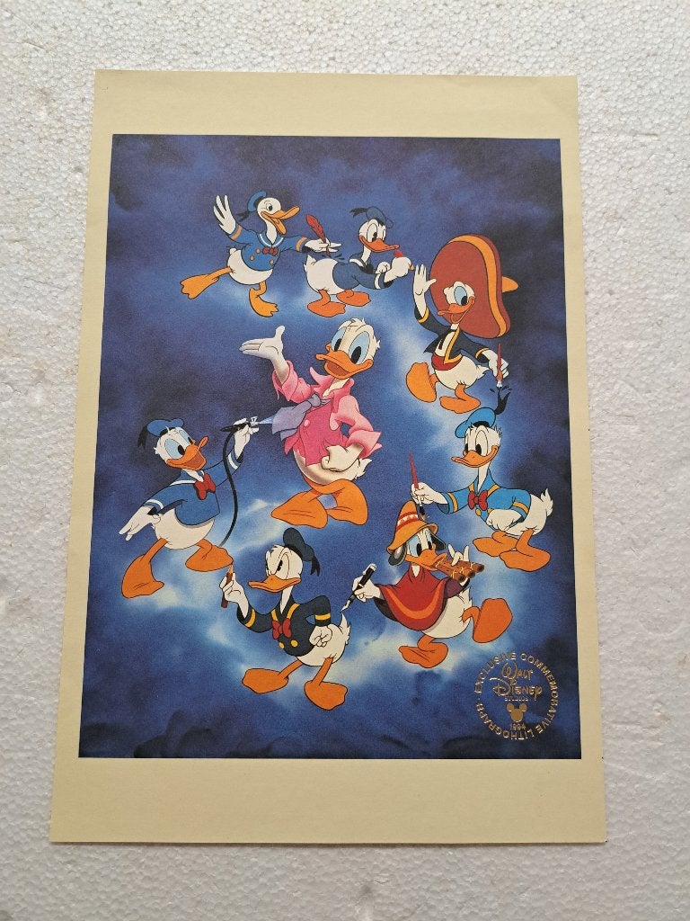 Exclusive Litho van Walt Disney, Ophalen of Verzenden, Zo goed als nieuw, Papier, Kaart of Schrift
