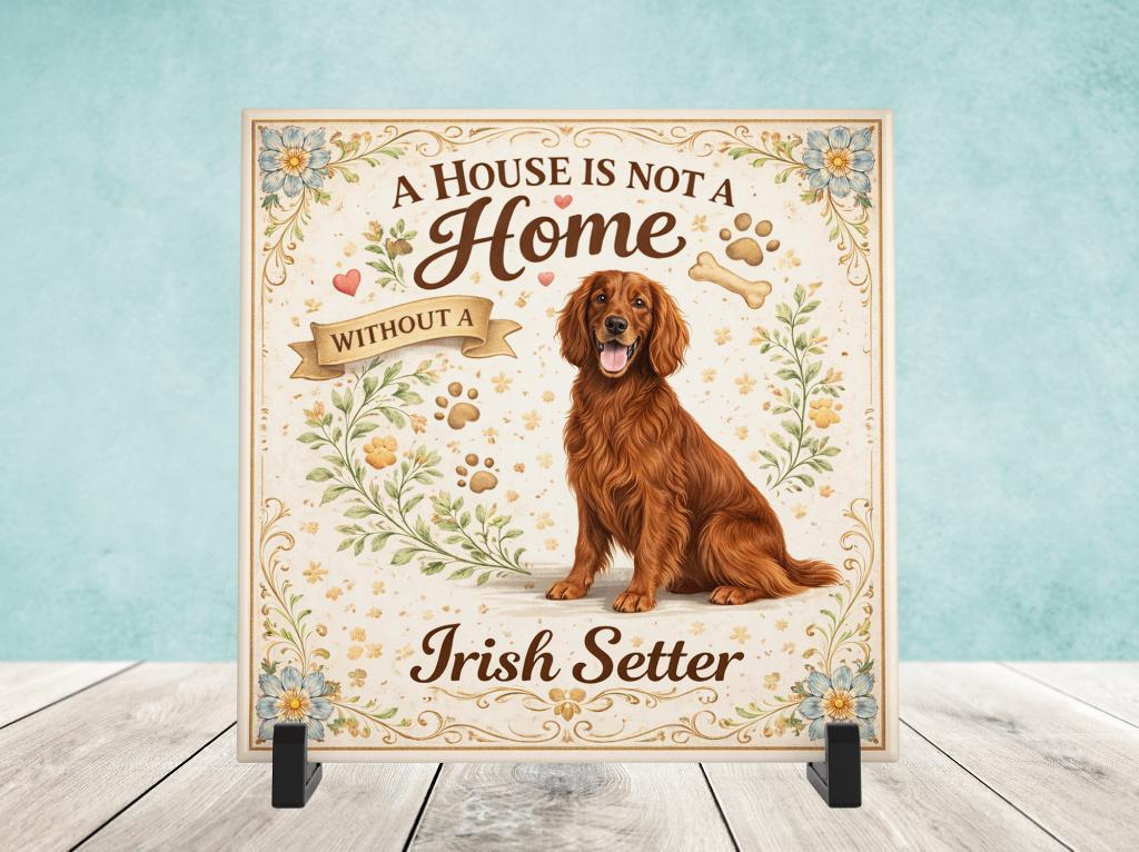 A House is not a Home Without a Irish Setter - Tegel, Verzenden, Nieuw