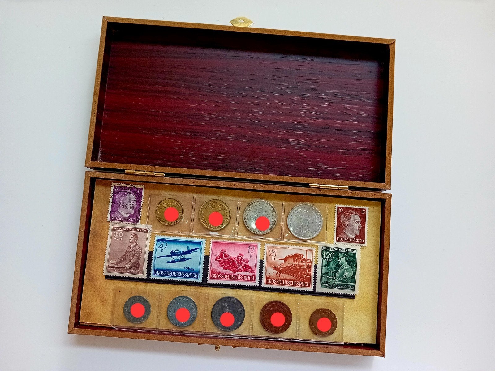 Muntenset WW2 Reichspfennig Zink Brons Messing Aluminium, Ophalen of Verzenden, Duitsland, Setje
