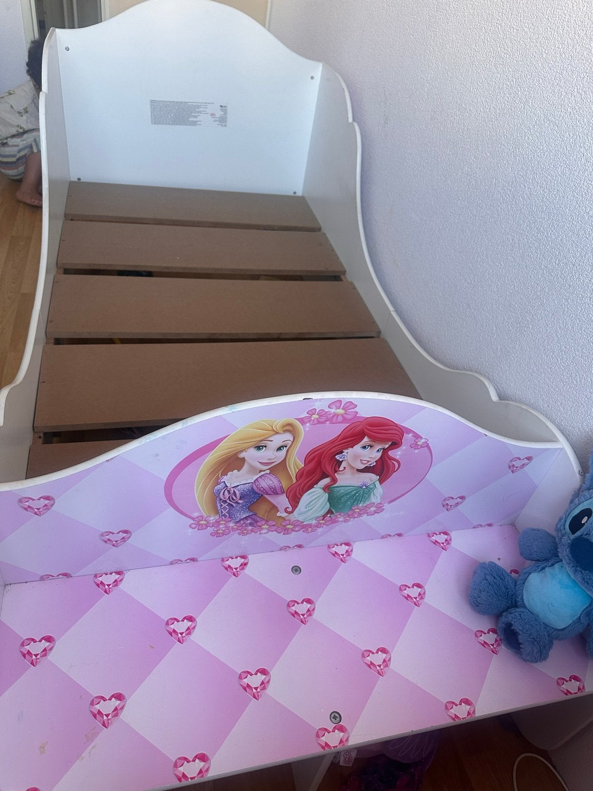 Prinsessen kinderbed met lattenbodem, Ophalen, Gebruikt, 70 tot 85 cm, Lattenbodem